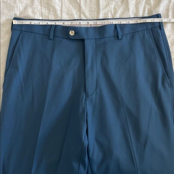 Peter Millar Crown Crafted Blade pant 36x32 Blue Trouser Golf Business - Picture 6 of 8